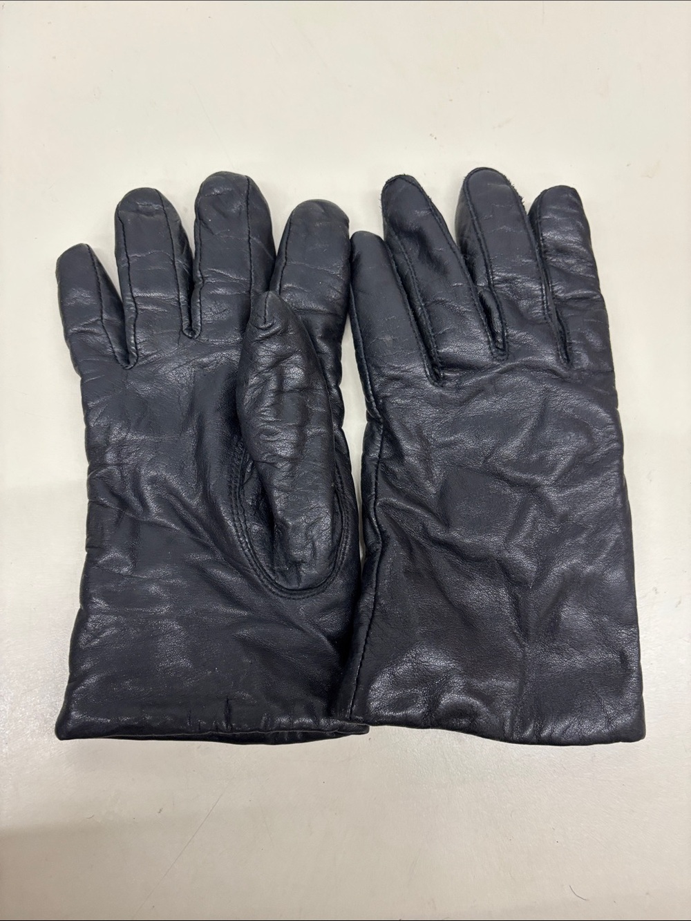 Men's Black Leather Gloves